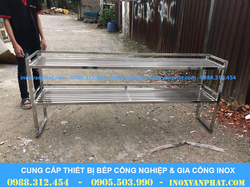 Kệ bếp inox công nghiệp