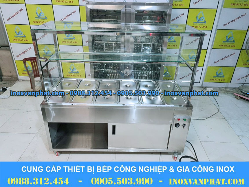 Tủ hâm nóng thức ăn sản xuất từ inox 304 cao cấp
