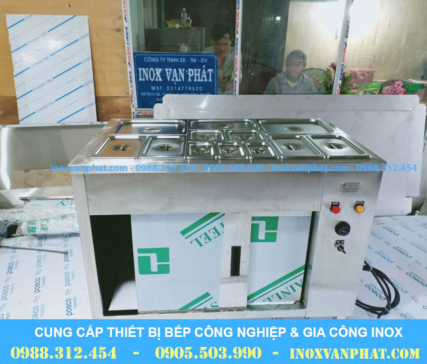 Tủ hâm nóng thức ăn sản xuất từ inox 304 cao cấp