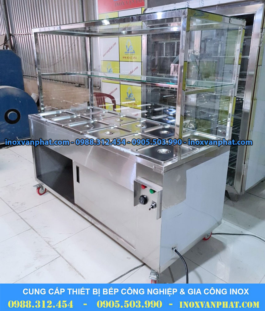 Tủ hâm nóng thức ăn sản xuất từ inox 304 cao cấp