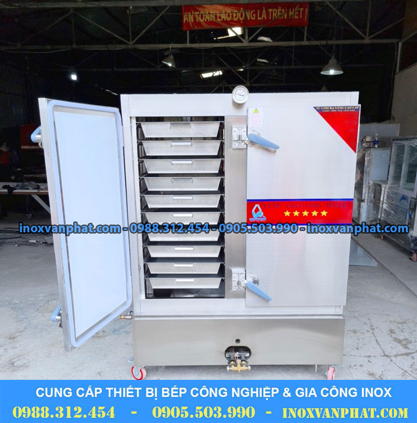 Tủ hấp cơm inox dùng điện