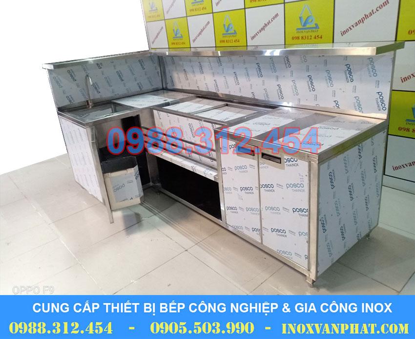 Quầy pha chế cafe inox