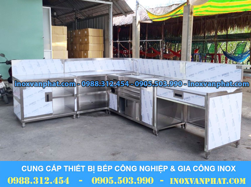 Quầy pha chế cafe inox