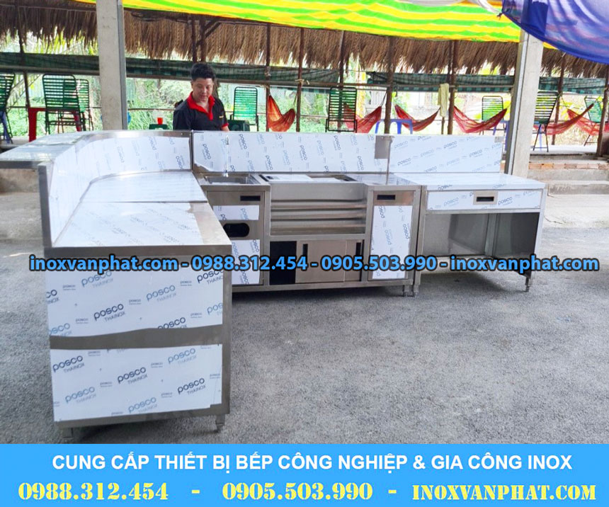 Quầy pha chế inox