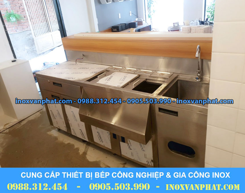 Quầy pha chế inox