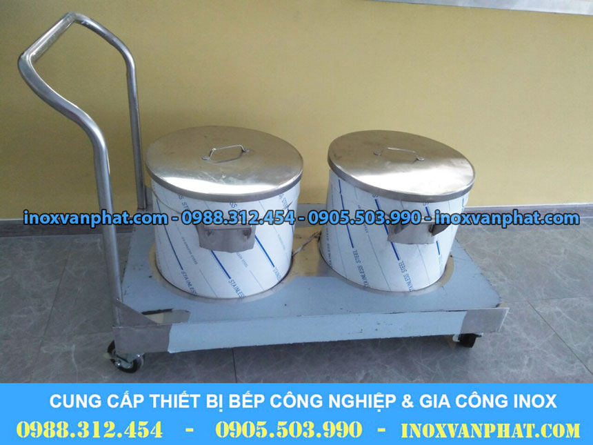 Xe đẩy inox công nghiệp