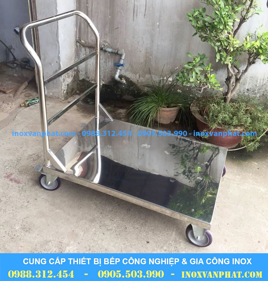Xe đẩy inox công nghiệp