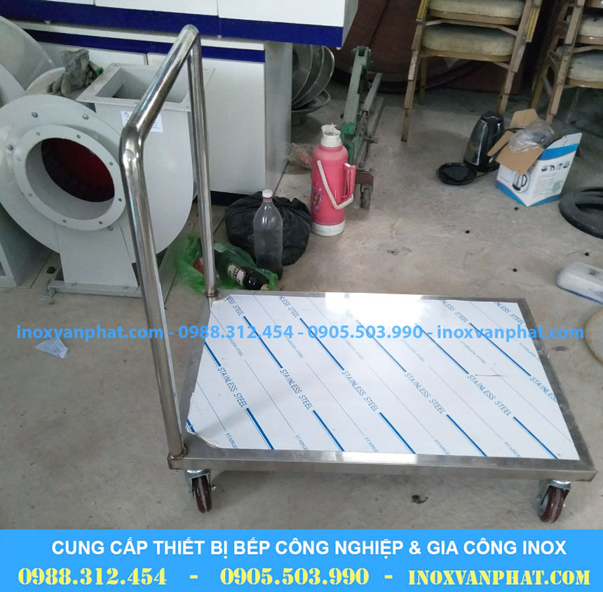 Xe đẩy inox công nghiệp