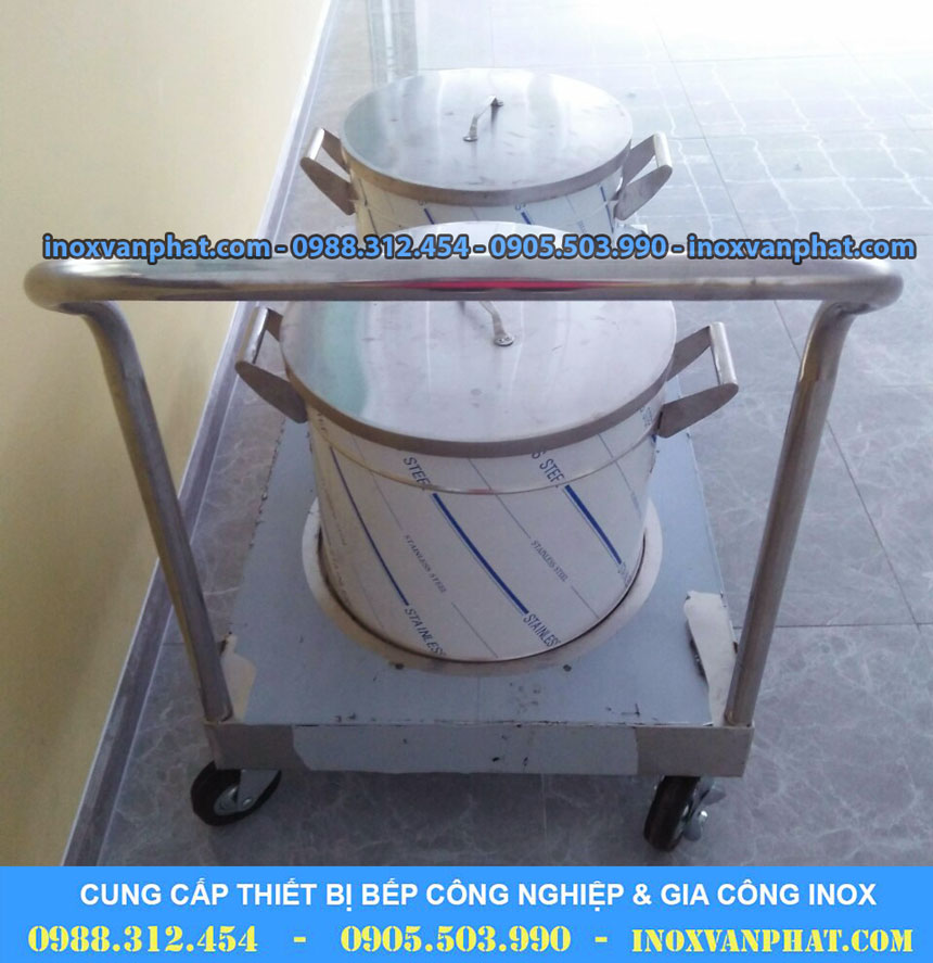 Xe đẩy inox công nghiệp