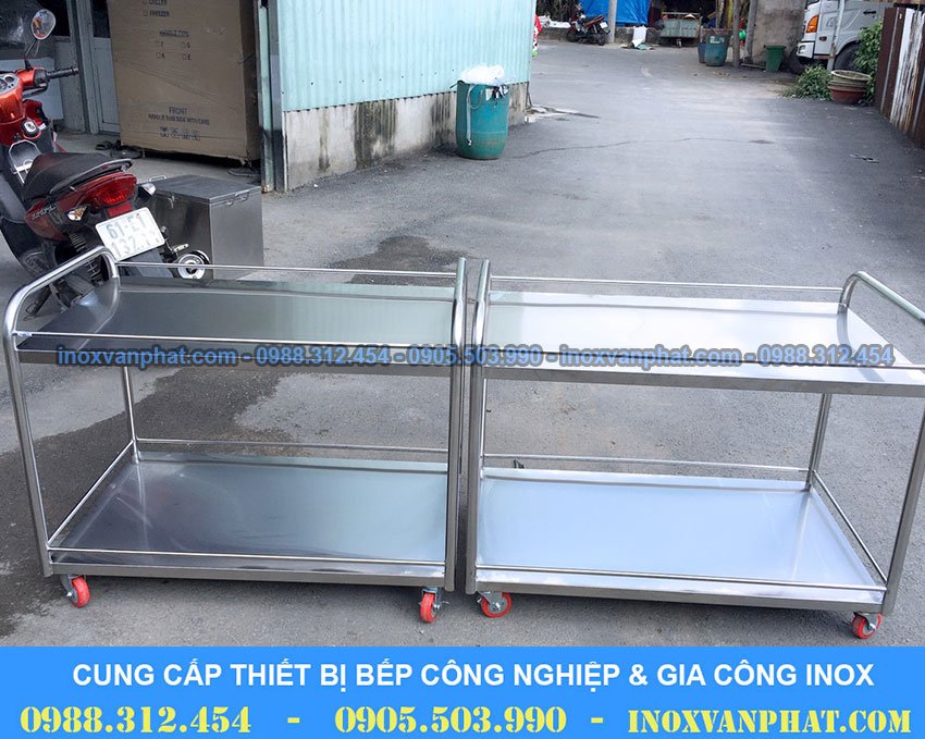 xe đẩy inox công nghiệp