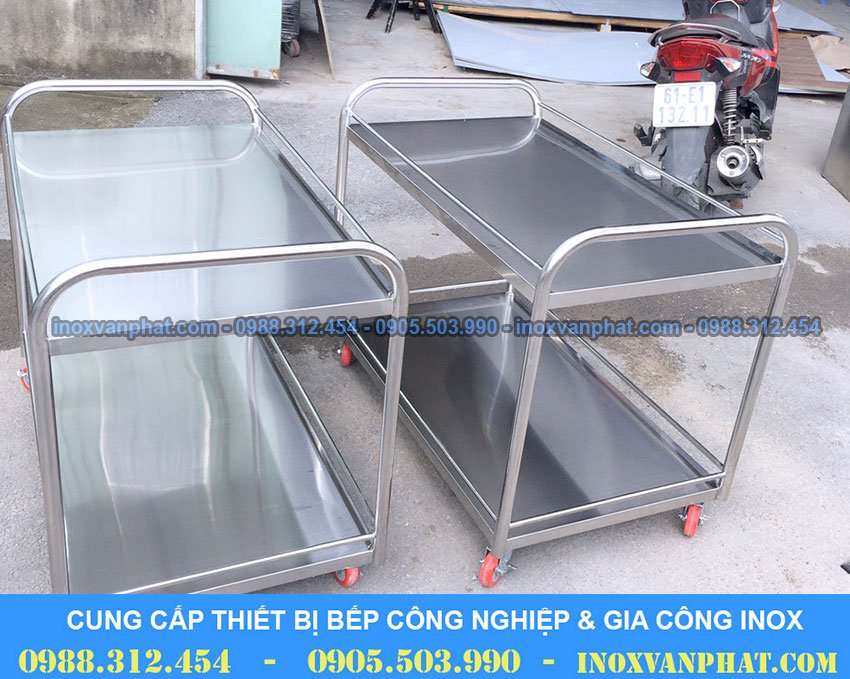 xe đẩy inox công nghiệp
