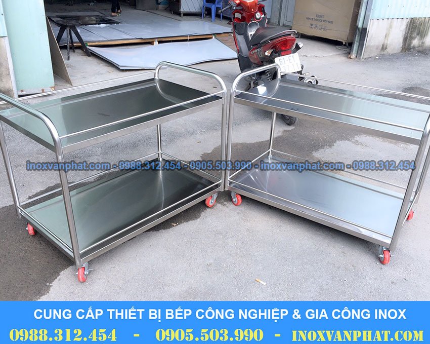 xe đẩy inox công nghiệp