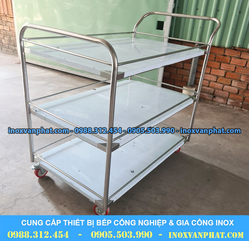 Xe đẩy inox công nghiệp