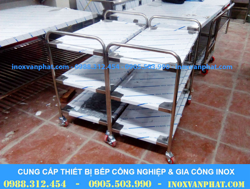 Xe đẩy inox công nghiệp