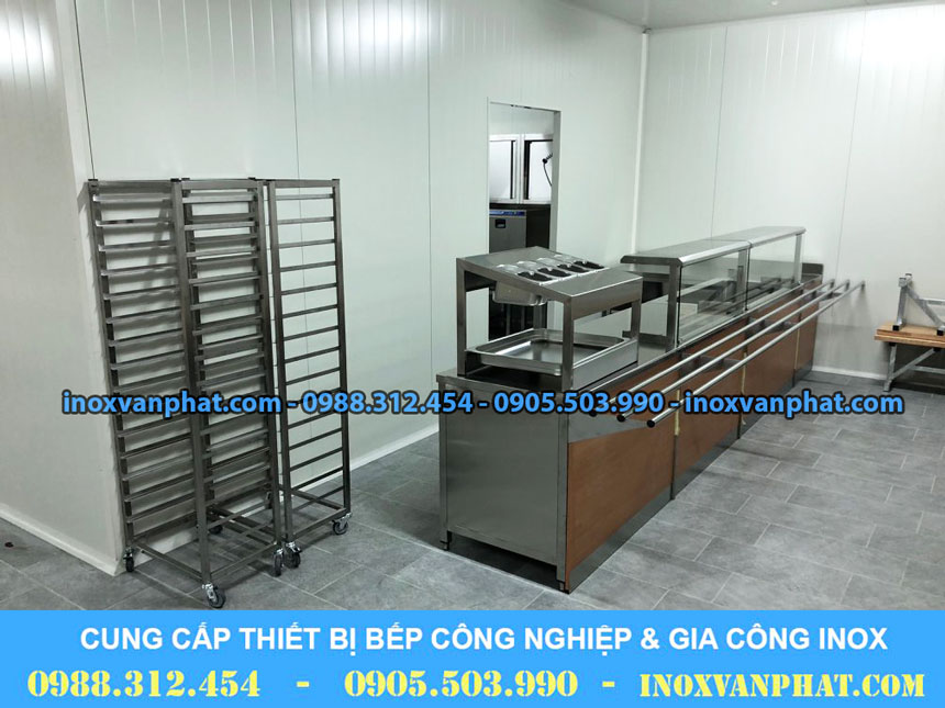 Xe đẩy inox công nghiệp