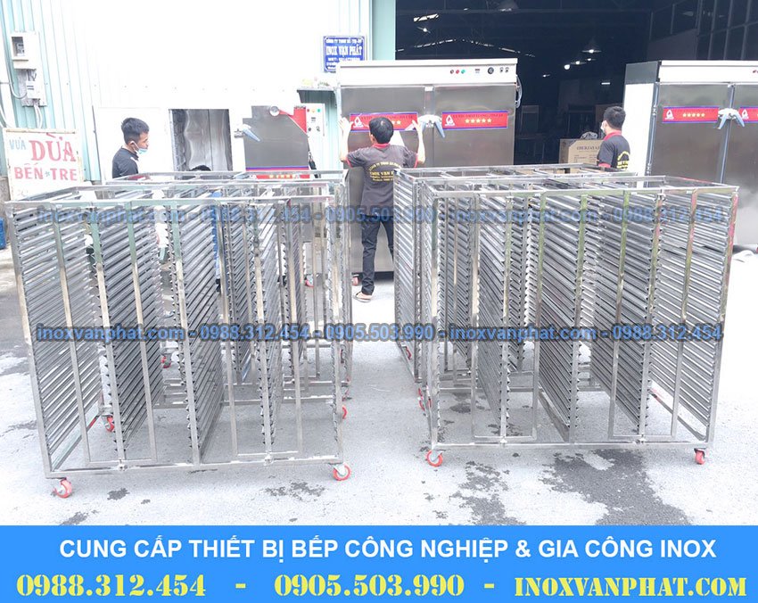 Xe đẩy inox công nghiệp