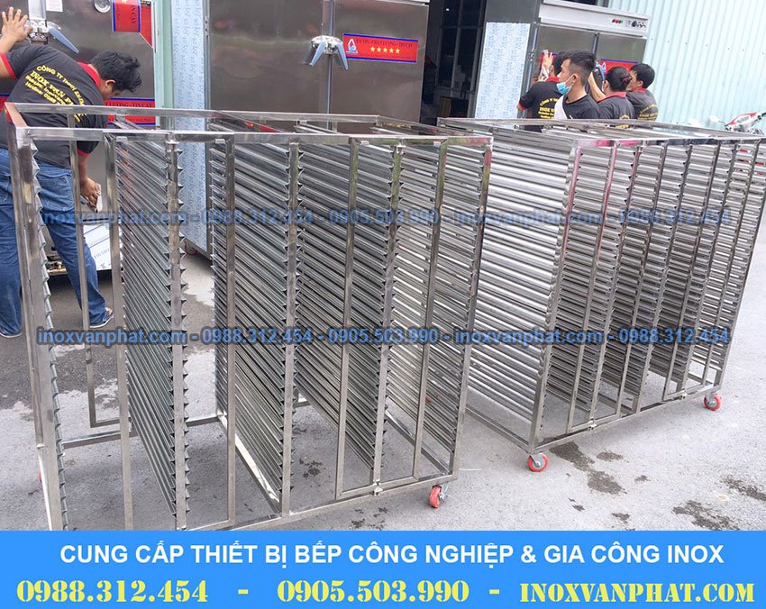 Xe đẩy inox công nghiệp