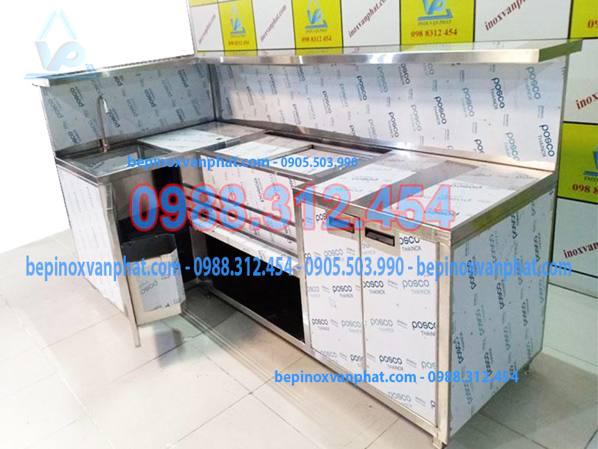 Quầy pha chế inox