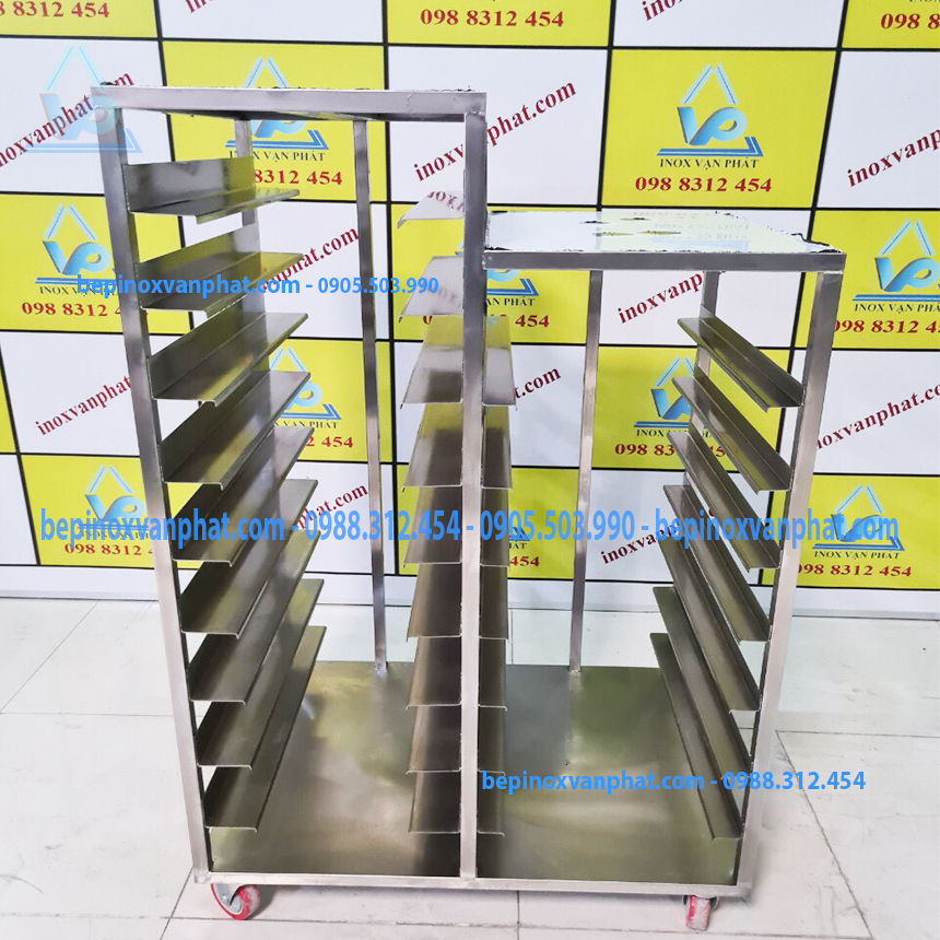 Xe đẩy inox công nghiệp Xe đẩy inox công nghiệp