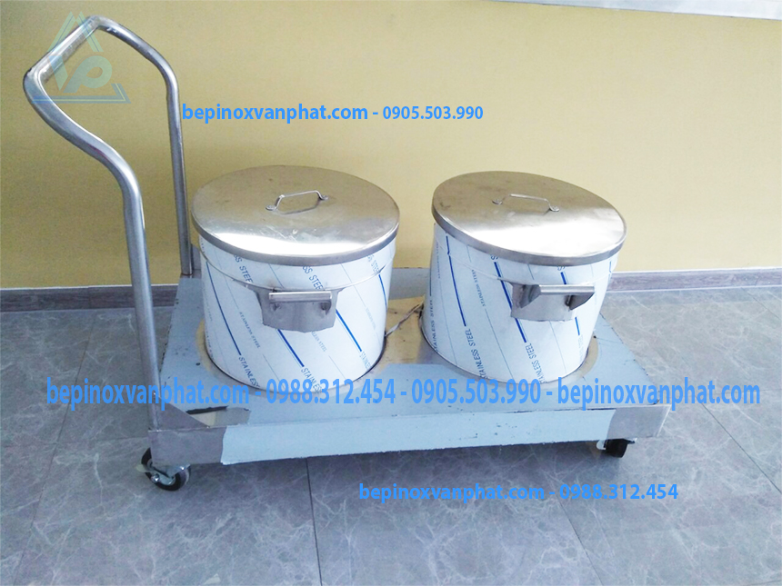 Xe đẩy inox công nghiệp