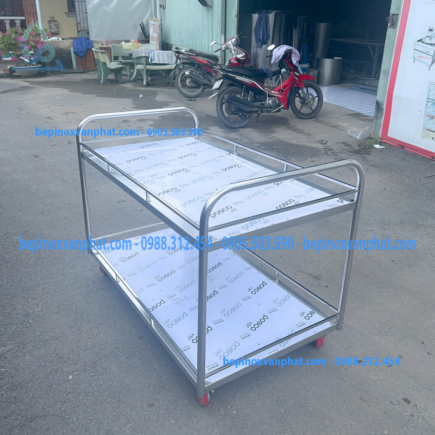 Xe đẩy inox công nghiệp