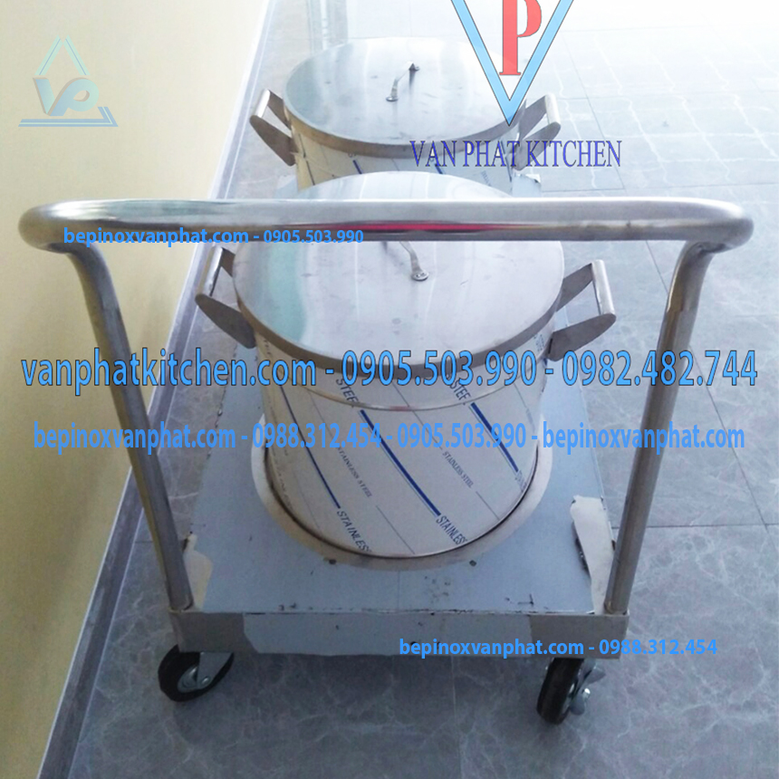 Xe đẩy inox công nghiệp