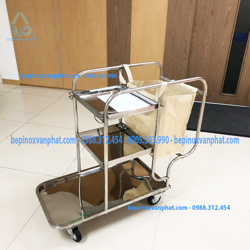 Xe đẩy inox công nghiệp Xe đẩy inox công nghiệp