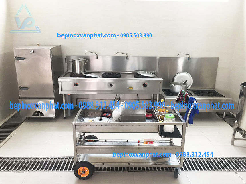 Xe đẩy inox công nghiệp Xe đẩy inox công nghiệp