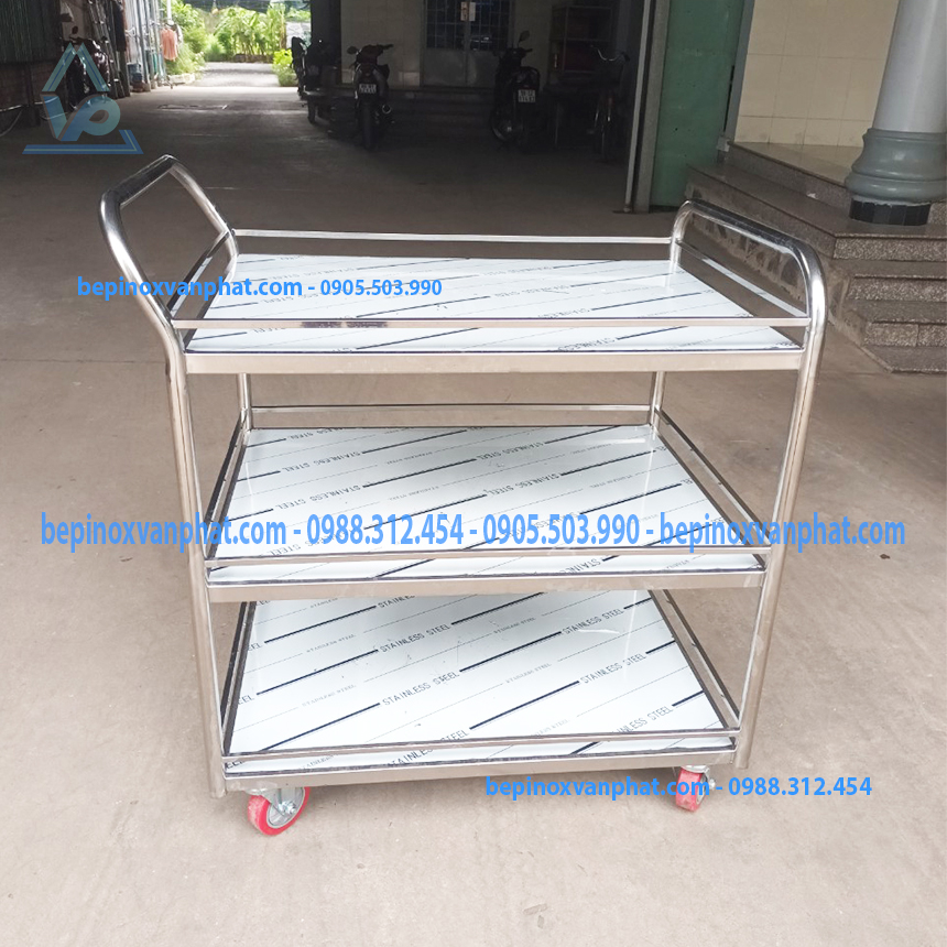 Xe đẩy inox công nghiệp Xe đẩy inox công nghiệp