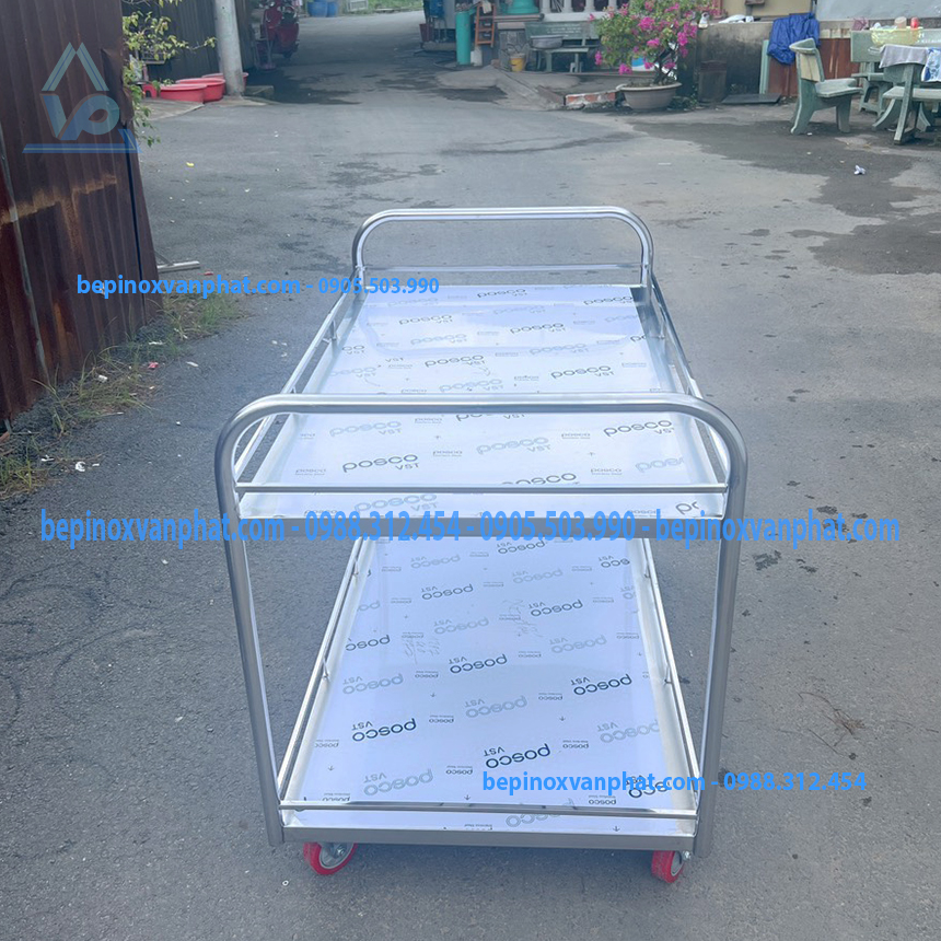 Xe đẩy inox công nghiệp Xe đẩy inox công nghiệp